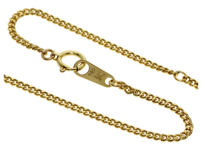 Céline Collar Círculo Logo Celine en Oro Amarillo 18K - vista 3
