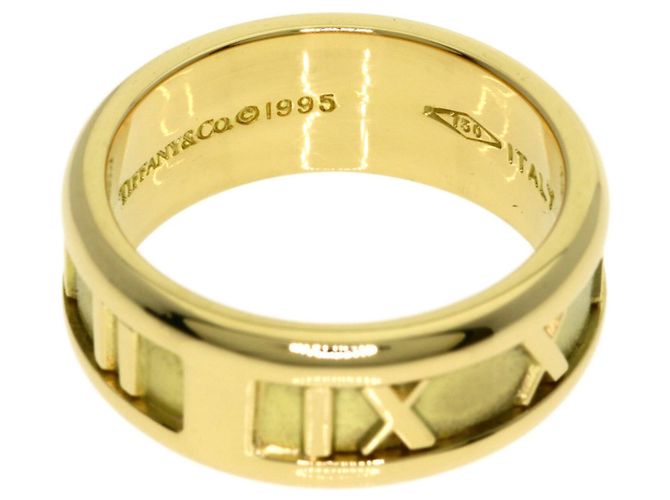 Autre Marque Anello Tiffany & Co. Atlas in oro giallo 18K - vista 4