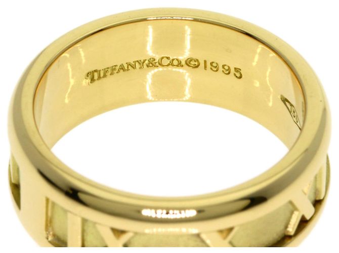 Autre Marque Anello Tiffany & Co. Atlas in oro giallo 18K - vista 5