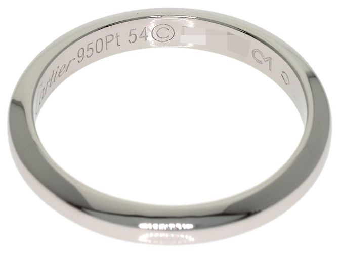Fede nuziale Cartier in platino - vista 4