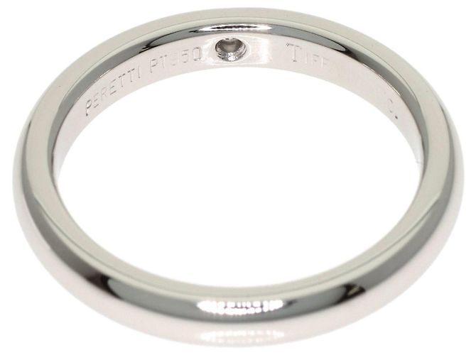 Autre Marque Tiffany & Co. Ehering aus Platina 950 mit Diamanten - Ansicht 4