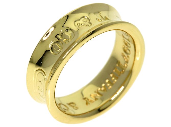 Autre Marque Anello a Fascia Tiffany & Co. 1837 in Oro Giallo 18K - vista 2