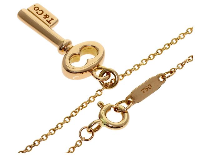 Autre Marque Collar Llave Ovalada Tiffany & Co. en Oro Rosa 18K - vista 2
