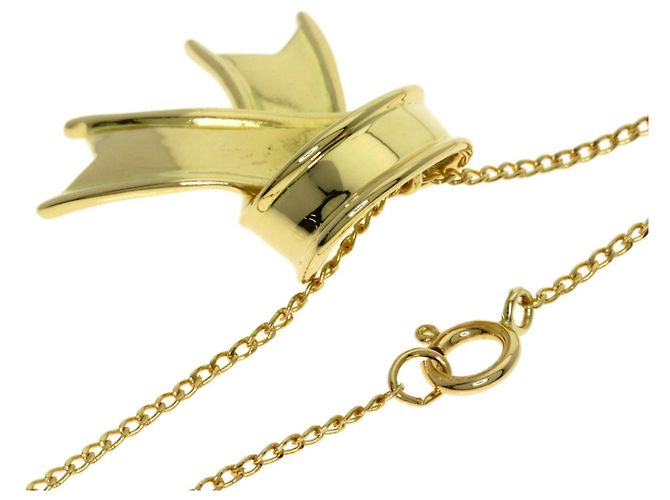 Autre Marque Collana Tiffany & Co. motivo nastro in oro giallo 18K - vista 2