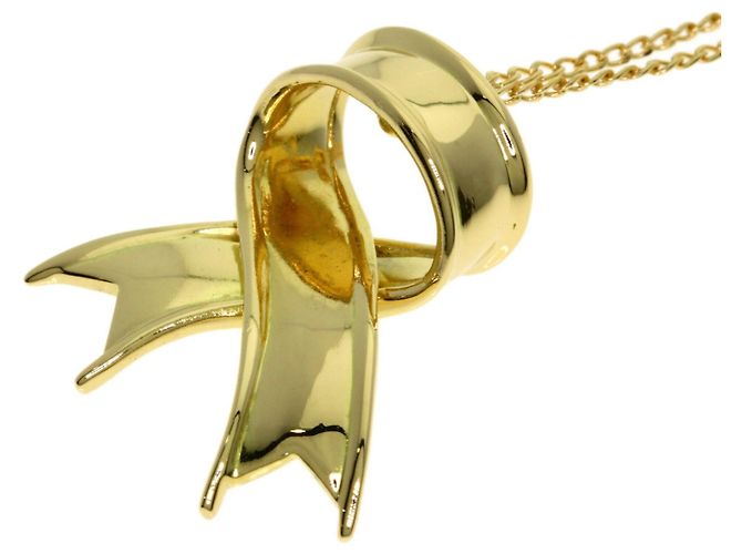 Autre Marque Collana Tiffany & Co. motivo nastro in oro giallo 18K - vista 6