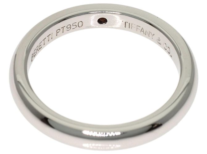 Autre Marque Anello fede Tiffany & Co. in platino 950 - vista 4