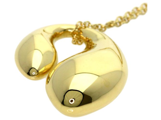 Autre Marque Collana Tiffany & Co. Double Teardrop in oro giallo 18K - vista 5