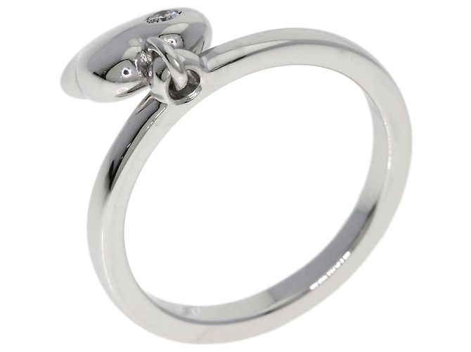 Christian Dior Ehering aus 18K Weißgold mit Diamanten - Ansicht 2
