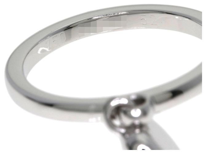 Christian Dior Ehering aus 18K Weißgold mit Diamanten - Ansicht 5