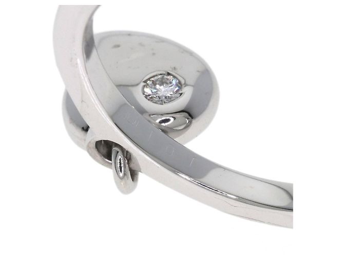 Christian Dior Ehering aus 18K Weißgold mit Diamanten - Ansicht 6