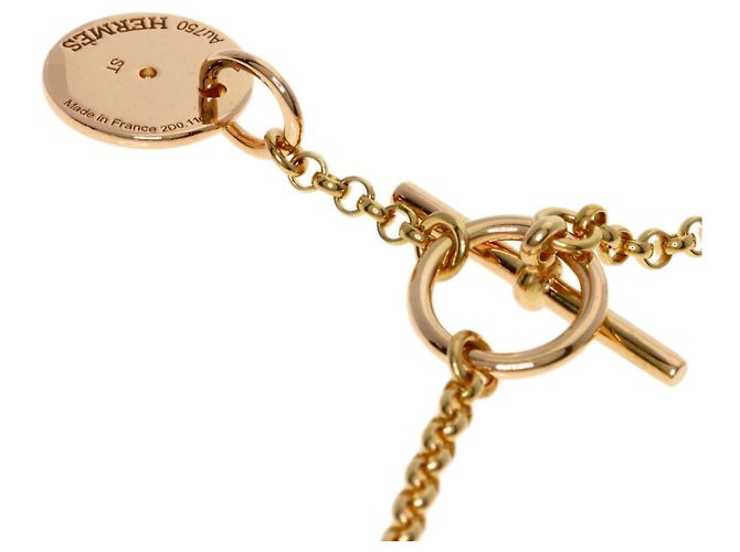 Hermès Pulsera Hermes Gambard en Oro Rosa 18K con Diamantes - vista 3