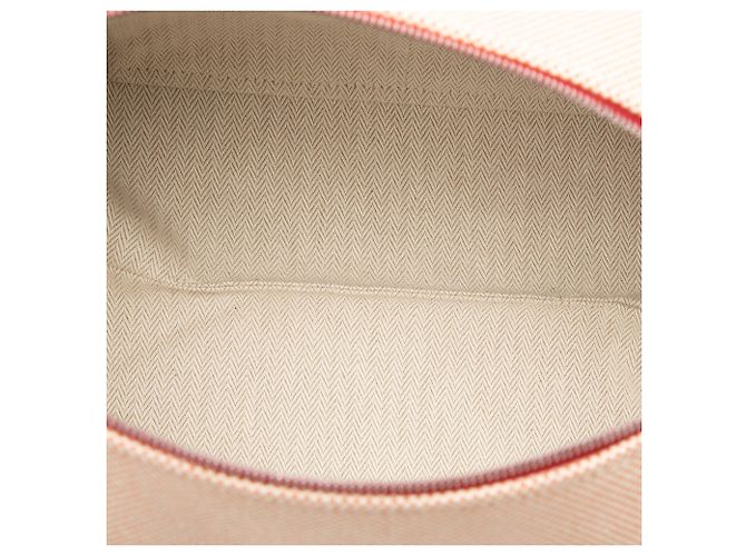 Custodia Cabriole Hermès Orange Large Toile Bride A Brac - vista 4
