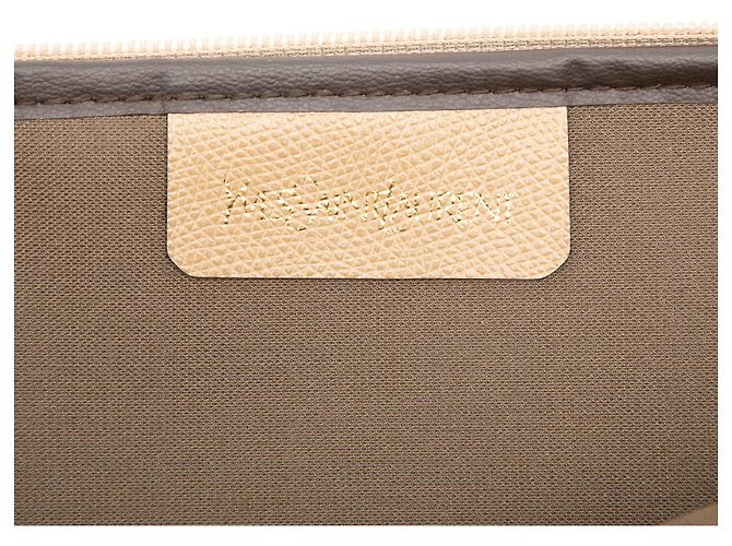 Autre Marque Neceser Saint Laurent de lona revestida gris con estampado de jirafa - vista 5