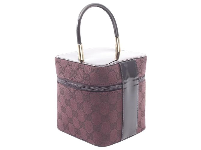 Borsa beauty Gucci Mini GG Canvas Viola - vista 2