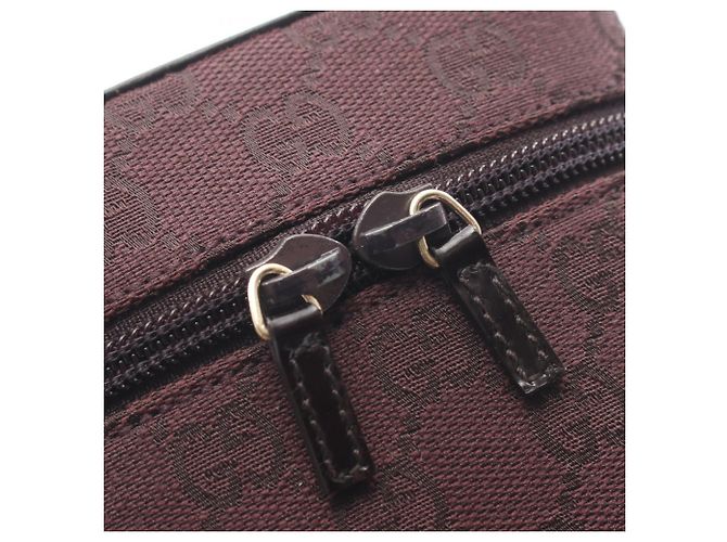 Borsa beauty Gucci Mini GG Canvas Viola - vista 5