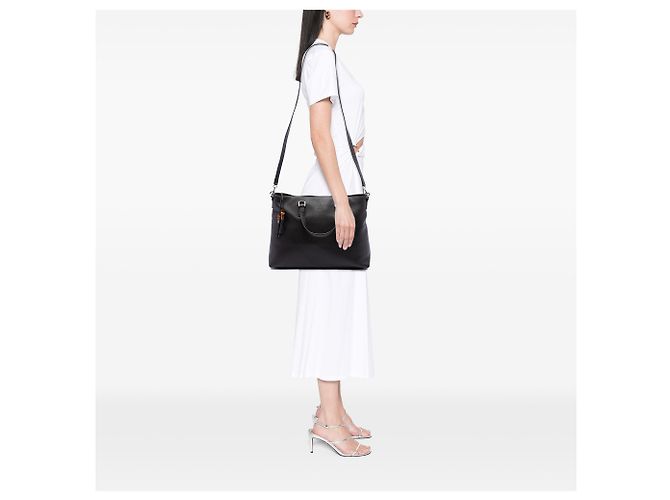 Bamboo Borsa Satchel Gucci in vitello marrone con nappa in bambù - vista 6