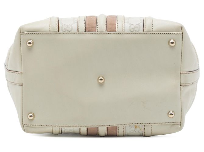 Borsa a mano Gucci White Guccissima Treasure - vista 3