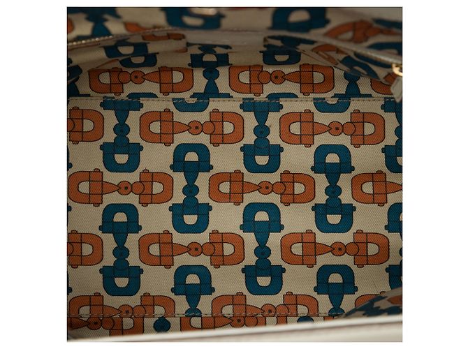 Borsa a mano Gucci White Guccissima Treasure - vista 4