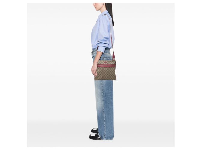 Bandolera Gucci Beige GG Supreme - vista 6