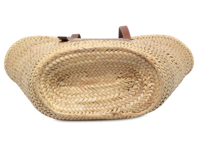 LOEWE Großer Anagram-Korb-Tote aus Raphia in Beige - Ansicht 3