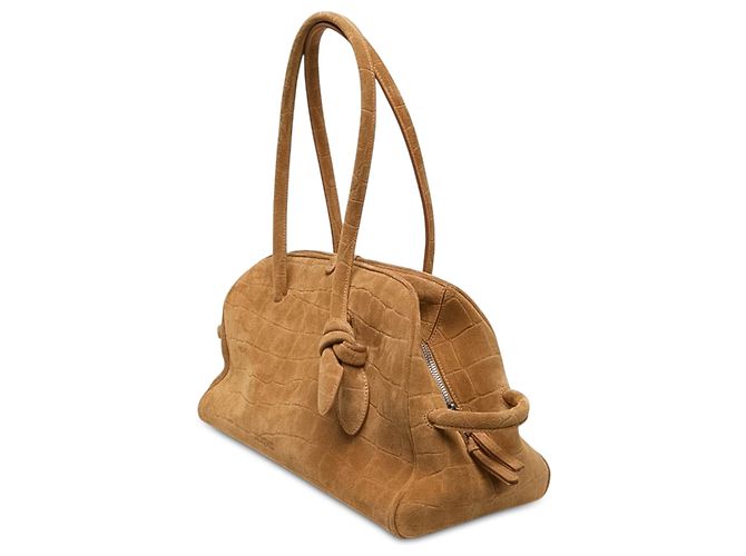 Borsa Le Turismo Jacquemus in camoscio marrone effetto coccodrillo - vista 2