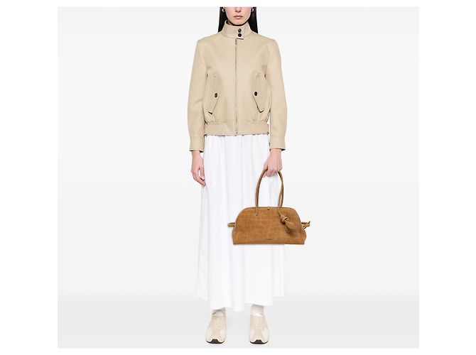 Borsa Le Turismo Jacquemus in camoscio marrone effetto coccodrillo - vista 5
