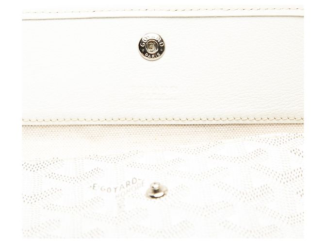 Goyard White Goyardine Saint Louis PM Bianco - vista 5