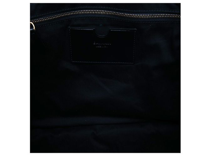 Tote Soft 1945 Balmain em couro de bezerro craquelado preto com relevo - vista 5