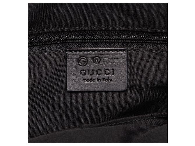 Borsa a tracolla Gucci in tela GG beige con banda Web - vista 5