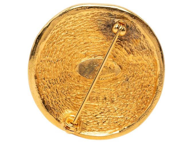 Spilla Medaglione Chanel Gold Plated 31 Rue Cambon Dorata - vista 2
