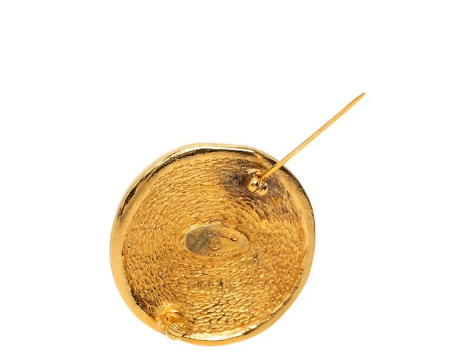 Spilla Medaglione Chanel Gold Plated 31 Rue Cambon Dorata - vista 4
