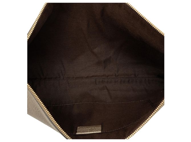 Bamboo Clutch Gucci de piel de becerro dorada con borla de bambú - vista 4