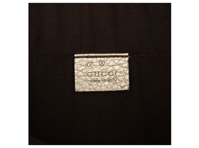 Bamboo Clutch Gucci de piel de becerro dorada con borla de bambú - vista 5