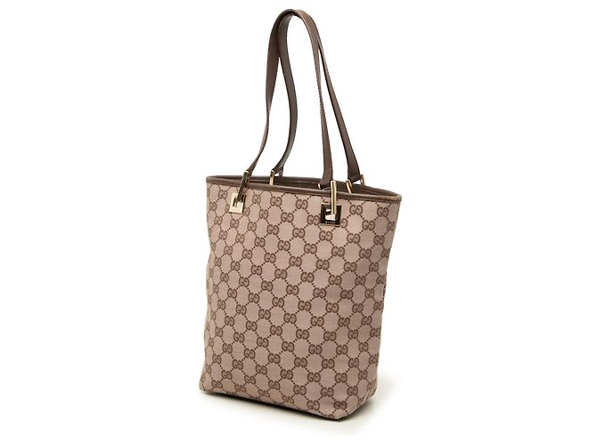 Borsa Tote Gucci in tela GG beige - vista 2
