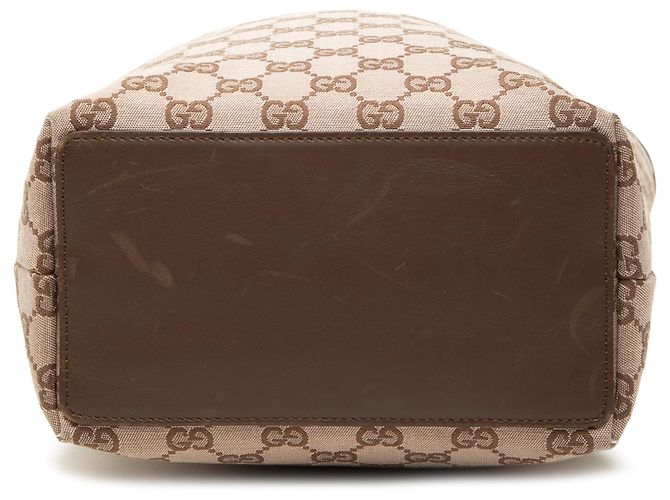 Borsa Tote Gucci in tela GG beige - vista 3
