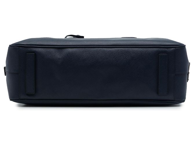 Pasta de Viagem Prada Blue Saffiano - vista 3