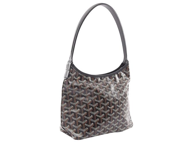Goyard Black Goyardine Boheme Hobo Nero - vista 2