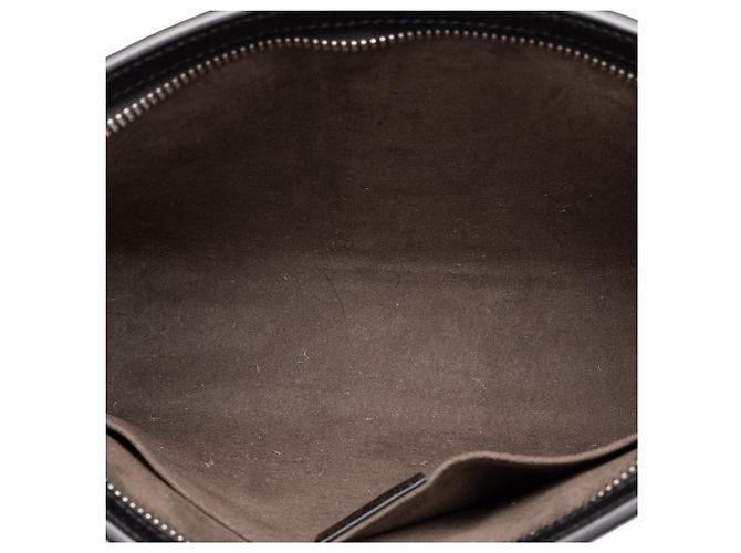 Clutch Gucci New Web in pelle di vitello nera con logo e banda - vista 4
