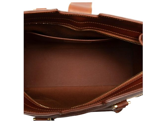 Autre Marque Saint Laurent Downtown Cabas Satchel aus beigem Baby Raffia Monogramm - Ansicht 4