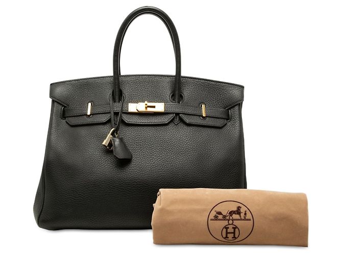 Hermès Black Togo Birkin Retourne 35 - vista 8