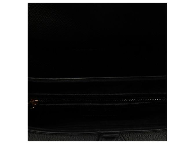 Borsa Saddle Dior in pelle di vitello grana grossa nera - vista 4