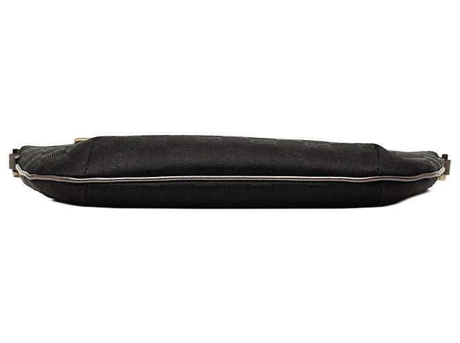 Borsa a tracolla Gucci in tela GG nera - vista 3