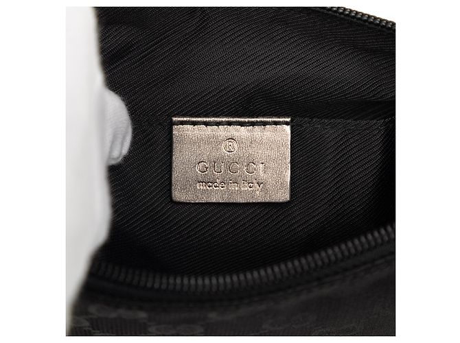 Borsa a tracolla Gucci in tela GG nera - vista 5