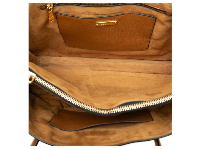 Borsa Satchel Miu Miu in pelle di capra marrone Madras - vista 4