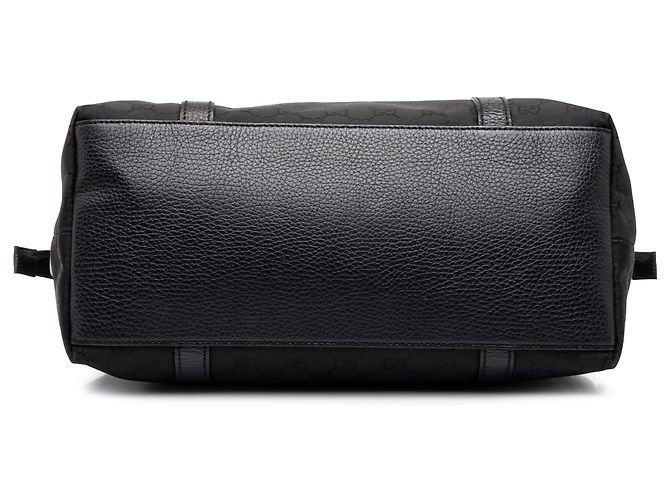 Bolso Gucci Black Medium GG Canvas Charm Dome Satchel - vista 3
