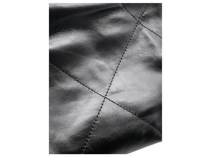Borsa Chanel 22 Mini in vitello lucido nero - vista 8