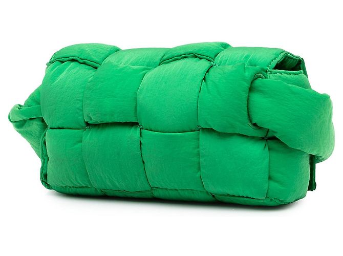 Borsa cintura Bottega Veneta Mini Nylon Intrecciato Padded Tech Cassette Verde - vista 2