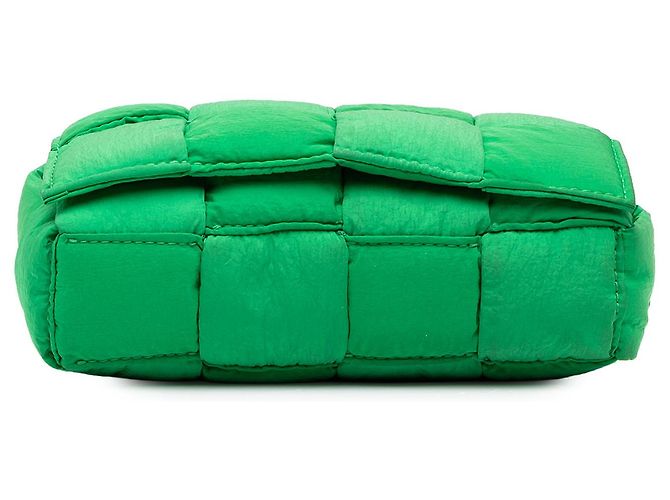 Borsa cintura Bottega Veneta Mini Nylon Intrecciato Padded Tech Cassette Verde - vista 3