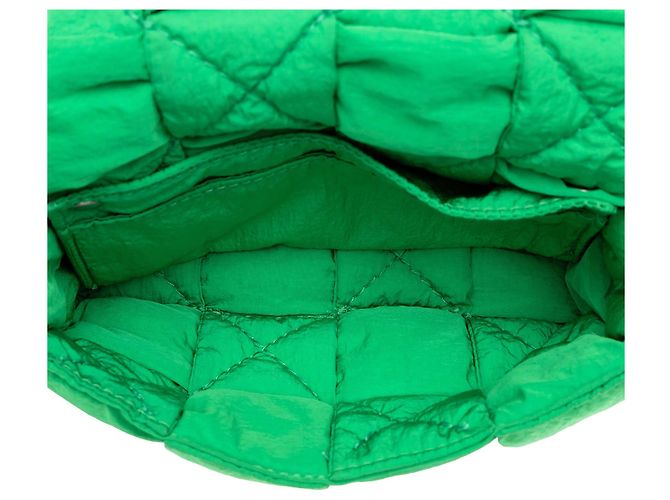Borsa cintura Bottega Veneta Mini Nylon Intrecciato Padded Tech Cassette Verde - vista 4