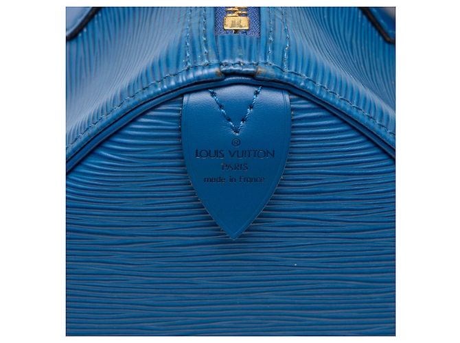 Louis Vuitton Blue Epi Speedy 25 - vista 5